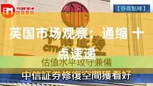 英国市场观察：通缩 十点速递